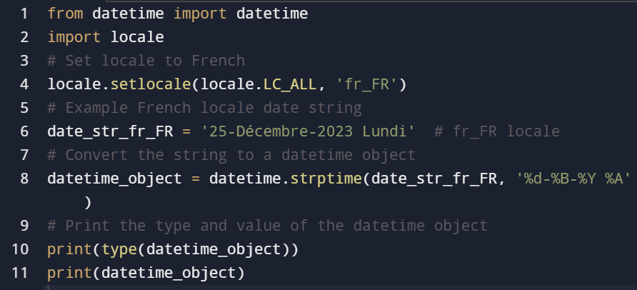 datetime Object in Python 7